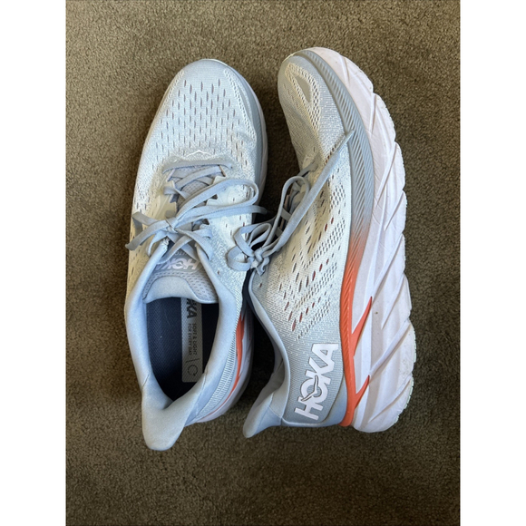 Hoka One One Shoes - Hoka One Womens Clifton 8 Running Shoes 1119394 BFPA BlueWhite Sz 12 Never Worn